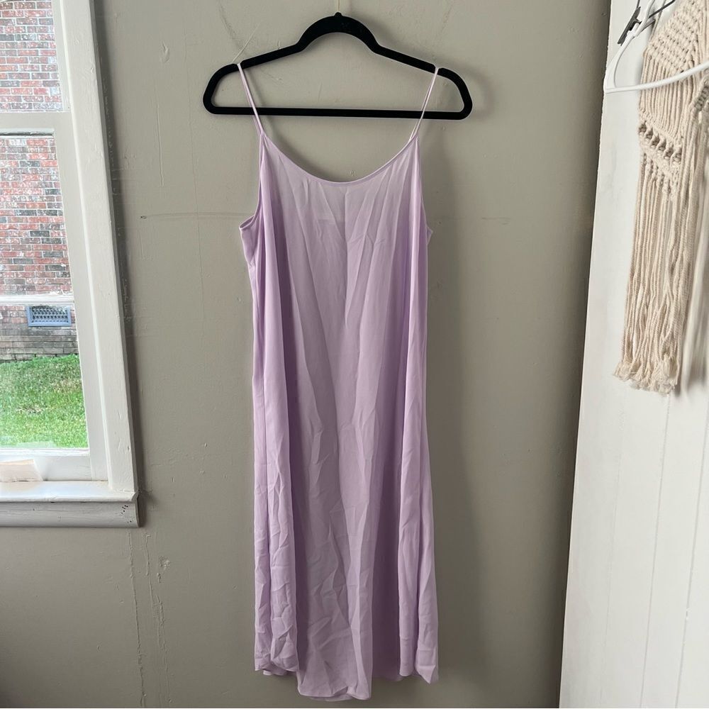 Vince Sheer Lavender Slip Dress